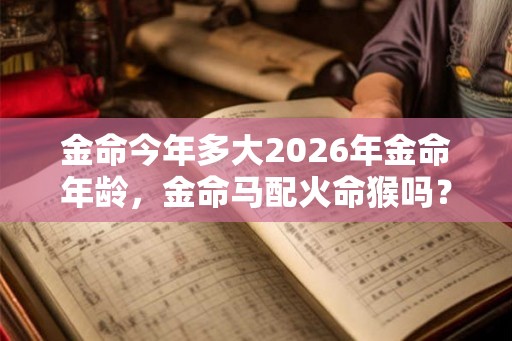 金命今年多大2026年金命年龄，金命马配火命猴吗？