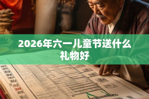 2026年六一儿童节送什么礼物好