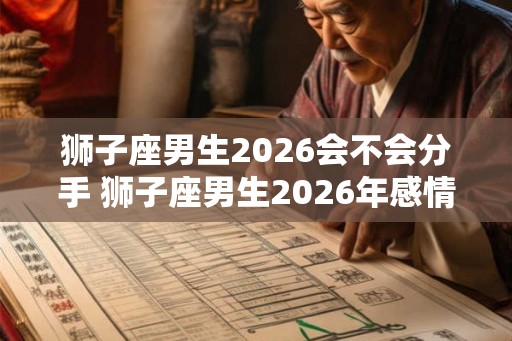 狮子座男生2026会不会分手 狮子座男生2026年感情运势 狮子座男生2026会不会分手 狮子座男生2026年感情运势