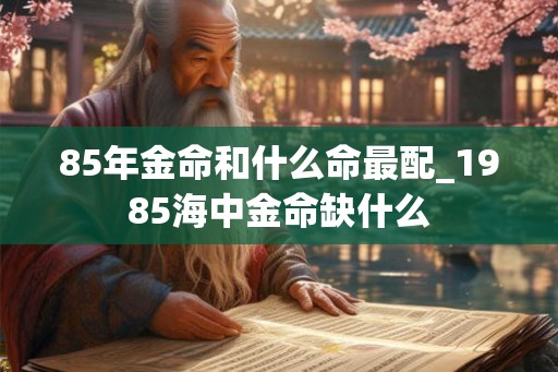 85年金命和什么命最配_1985海中金命缺什么 85年金命和什么命最配_1985海中金命缺什么