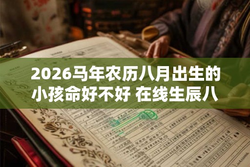 2026马年农历八月出生的小孩命好不好 在线生辰八字查询
