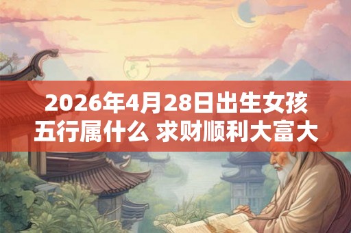 2026年4月28日出生女孩五行属什么 求财顺利大富大贵