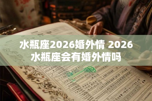 水瓶座2026婚外情 2026水瓶座会有婚外情吗