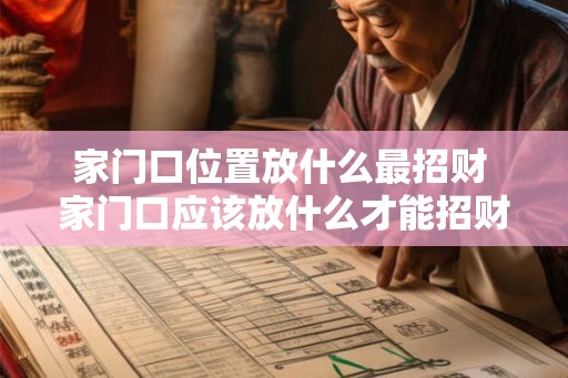 家门口位置放什么最招财 家门口应该放什么才能招财