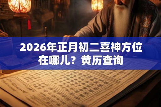 2026年正月初二喜神方位在哪儿？黄历查询