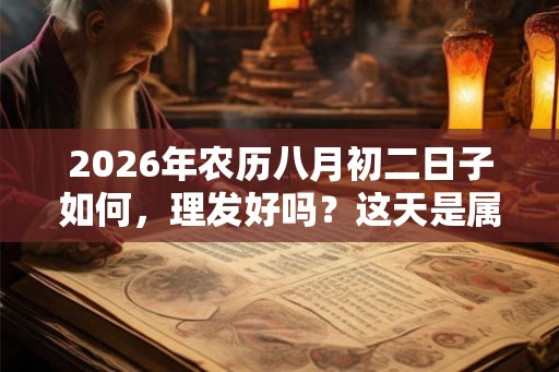 2026年农历八月初二日子如何，理发好吗？这天是属于吉日吗？