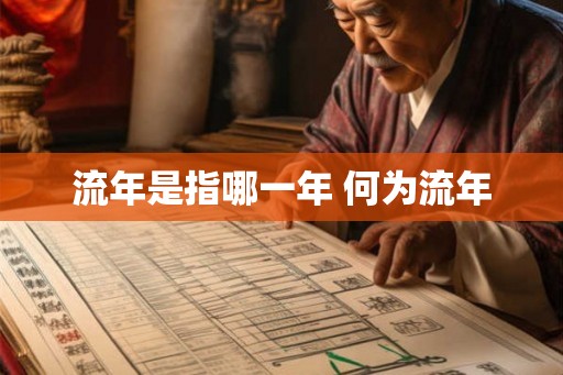 流年是指哪一年 何为流年