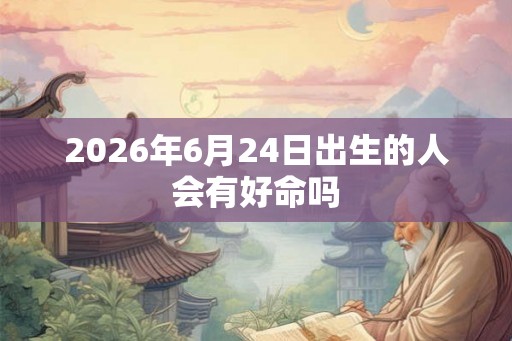 2026年6月24日出生的人会有好命吗 2026年6月24日出生的人会有好命吗