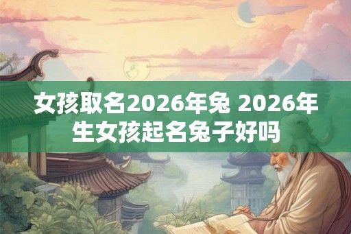 女孩取名2026年兔 2026年生女孩起名兔子好吗