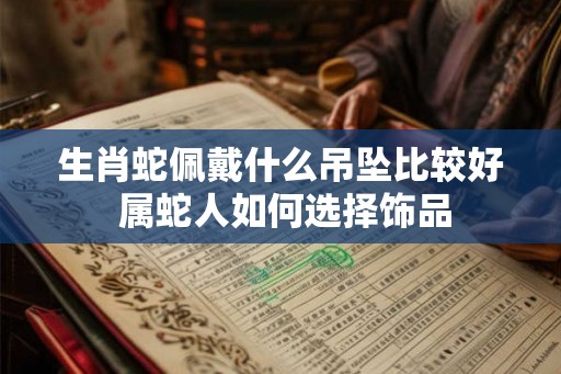生肖蛇佩戴什么吊坠比较好 属蛇人如何选择饰品