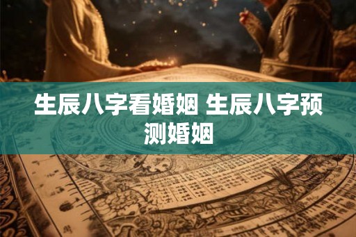 生辰八字看婚姻 生辰八字预测婚姻