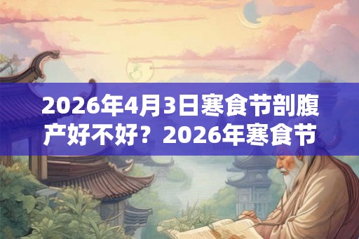 2026年4月3日寒食节剖腹产好不好？2026年寒食节出生命运？