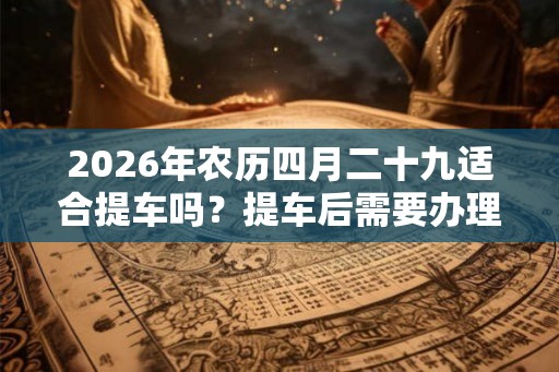 2026年农历四月二十九适合提车吗？提车后需要办理的手续有？