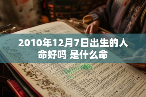 2010年12月7日出生的人命好吗 是什么命