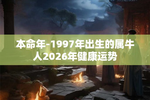 本命年-1997年出生的属牛人2026年健康运势