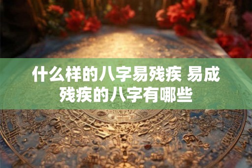 什么样的八字易残疾 易成残疾的八字有哪些