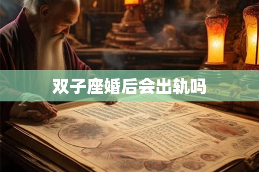 双子座婚后会出轨吗