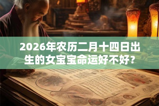 2026年农历二月十四日出生的女宝宝命运好不好？