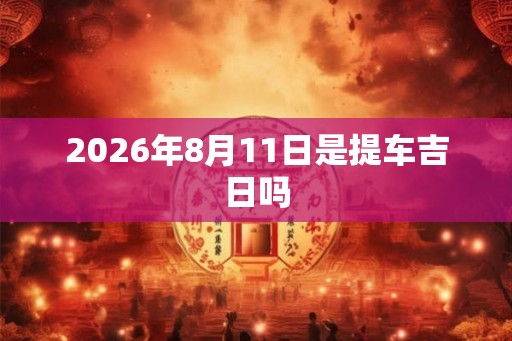 2026年8月11日是提车吉日吗