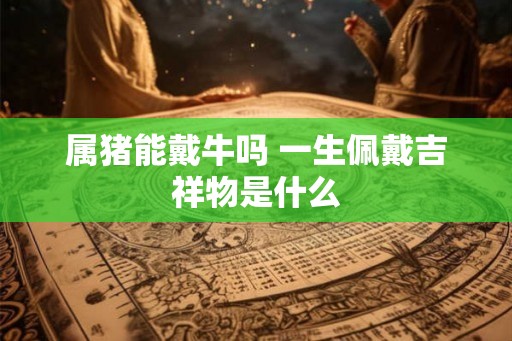 属猪能戴牛吗 一生佩戴吉祥物是什么
