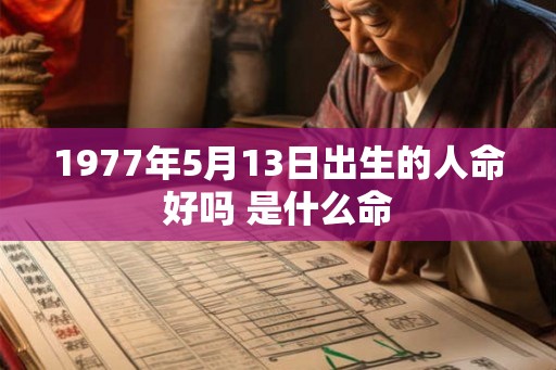 1977年5月13日出生的人命好吗 是什么命 1977年5月13日出生的人命好吗 是什么命