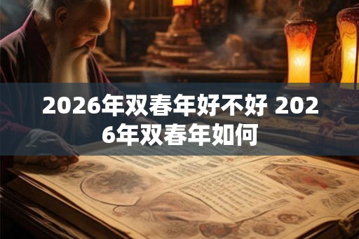 2026年双春年好不好 2026年双春年如何 2026年双春年好不好 2026年双春年如何