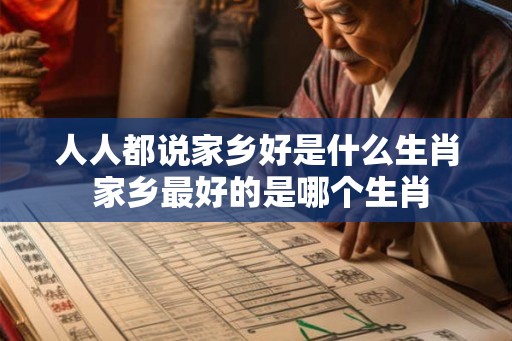 人人都说家乡好是什么生肖 家乡最好的是哪个生肖