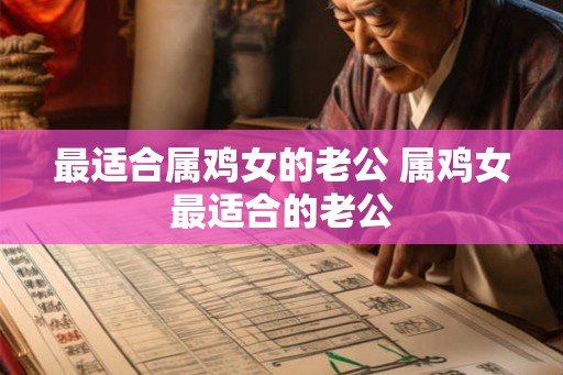 最适合属鸡女的老公 属鸡女最适合的老公