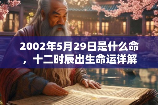 2002年5月29日是什么命，十二时辰出生命运详解