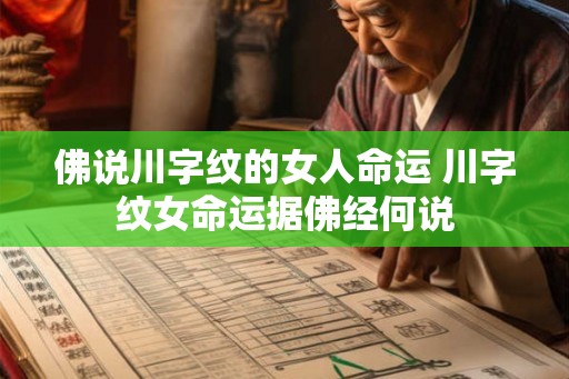 佛说川字纹的女人命运 川字纹女命运据佛经何说 佛说川字纹的女人命运 川字纹女命运据佛经何说