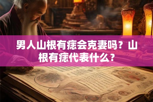 男人山根有痣会克妻吗？山根有痣代表什么？