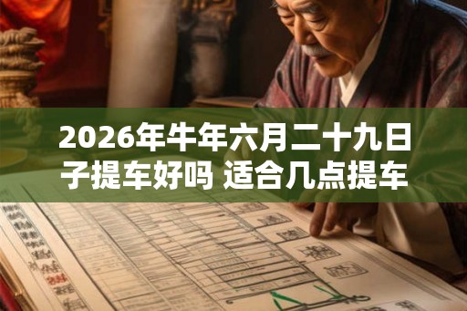 2026年牛年六月二十九日子提车好吗 适合几点提车