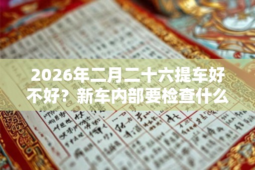 2026年二月二十六提车好不好？新车内部要检查什么？
