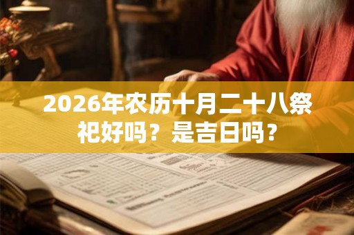 2026年农历十月二十八祭祀好吗？是吉日吗？