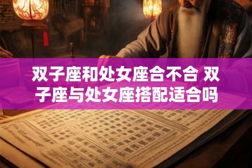 双子座和处女座合不合 双子座与处女座搭配适合吗