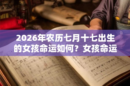 2026年农历七月十七出生的女孩命运如何？女孩命运分析