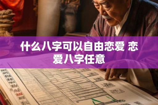 什么八字可以自由恋爱 恋爱八字任意