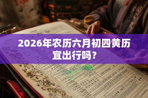 2026年农历六月初四黄历宜出行吗? 2026年农历六月初四黄历宜出行吗?