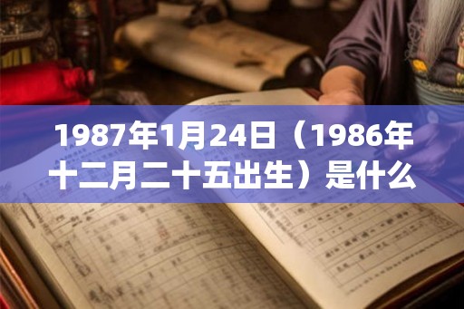 1987年1月24日（1986年十二月二十五出生）是什么命_命运如何
