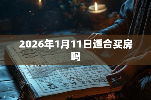 2026年1月11日适合买房吗