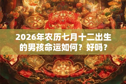 2026年农历七月十二出生的男孩命运如何？好吗？
