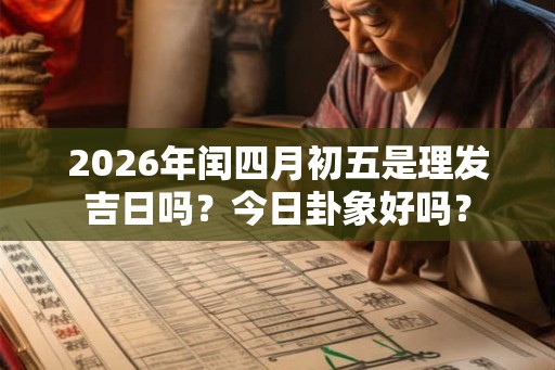 2026年闰四月初五是理发吉日吗？今日卦象好吗？