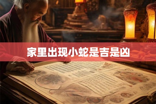 家里出现小蛇是吉是凶