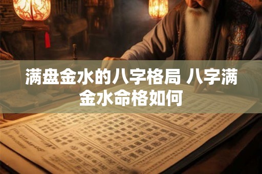 满盘金水的八字格局 八字满金水命格如何