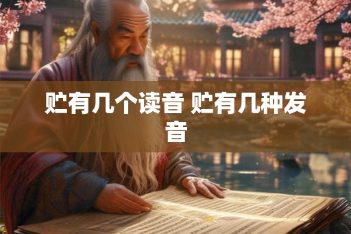贮有几个读音 贮有几种发音