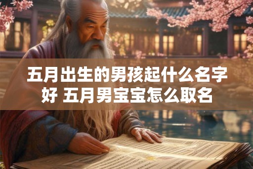 五月出生的男孩起什么名字好 五月男宝宝怎么取名