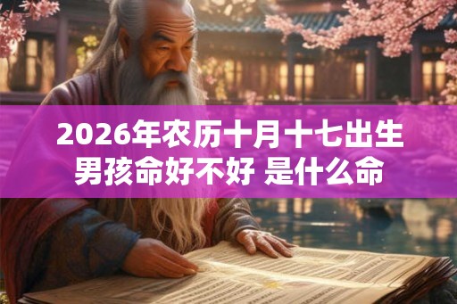 2026年农历十月十七出生男孩命好不好 是什么命