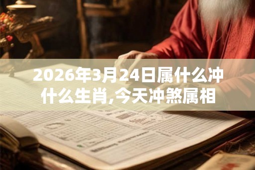 2026年3月24日属什么冲什么生肖,今天冲煞属相