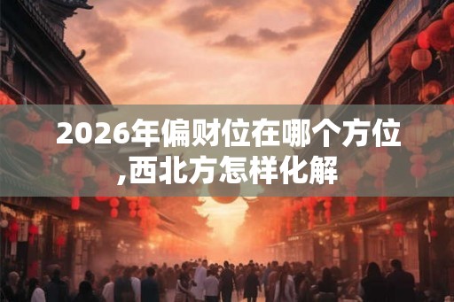 2026年偏财位在哪个方位,西北方怎样化解