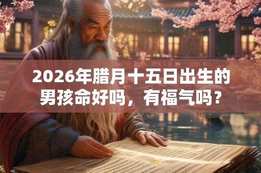 2026年腊月十五日出生的男孩命好吗,有福气吗? 2026年腊月十五日出生的男孩命好吗,有福气吗?